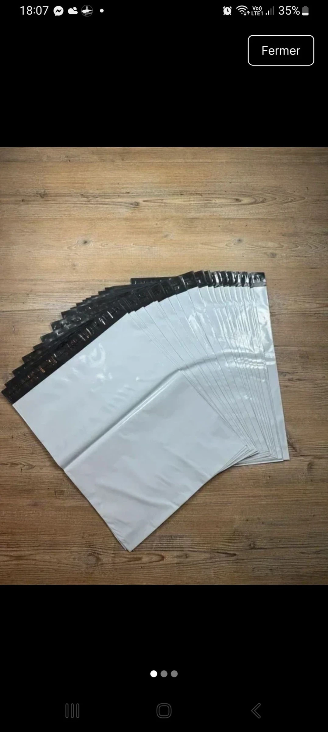 Lot de 20 pochettes d'envoi 47 × 35 cm